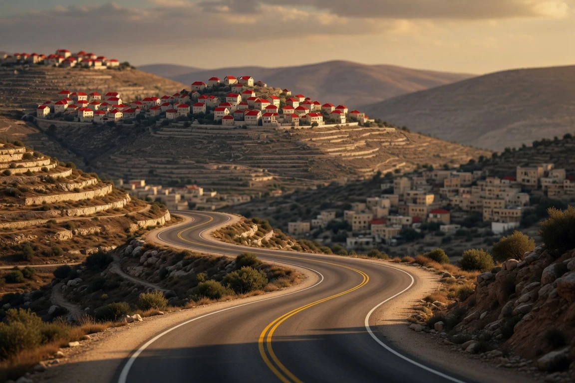 13 new West Bank settlements in the Binyamin area along Route 60