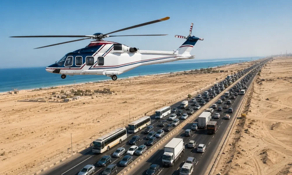 Air Taxi Egypt Adds Six Helicopters Above Egypt's Deadliest Road