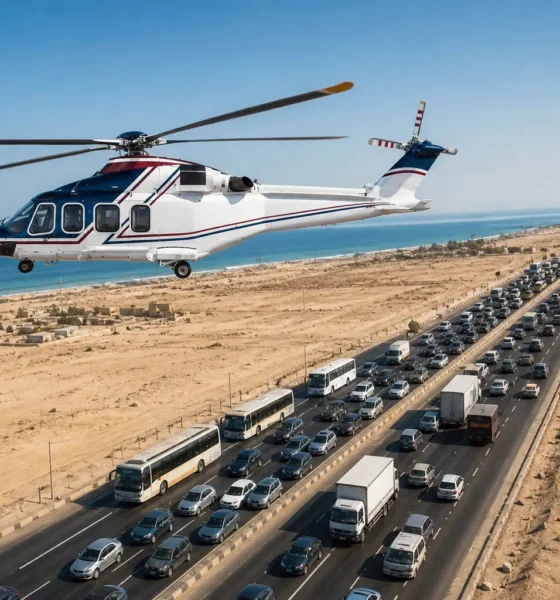 Air Taxi Egypt Adds Six Helicopters Above Egypt's Deadliest Road