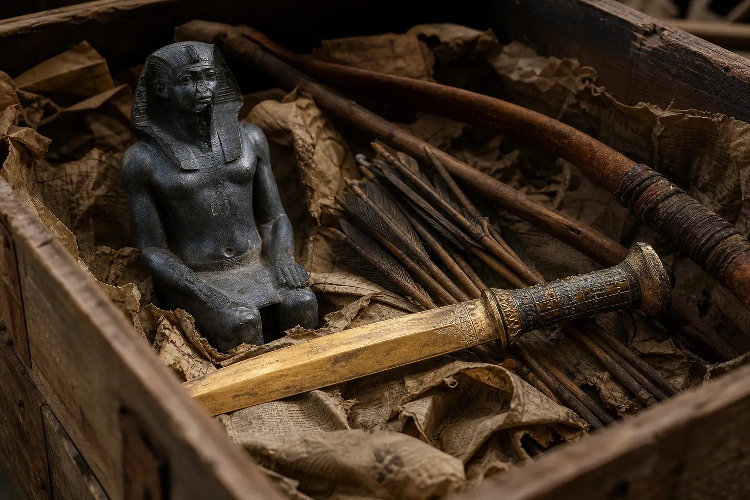 ancient Egyptian princesses mummies skilled hunters archers study