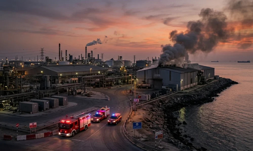 Fire at Aqaba Aluminum Fluoride Factory Extinguished, No Injuries Reported