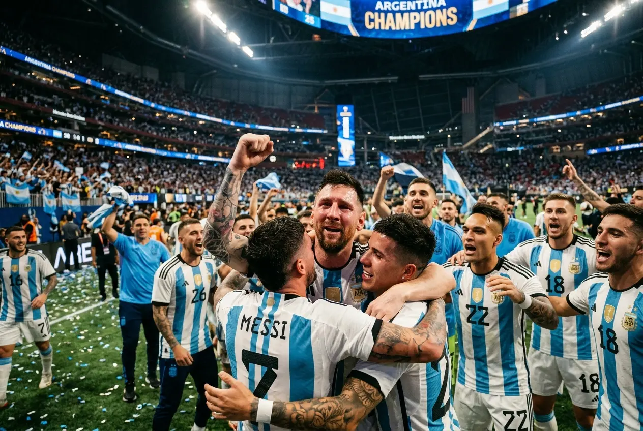 Argentina World Cup 2026 comeback over Egypt celebration