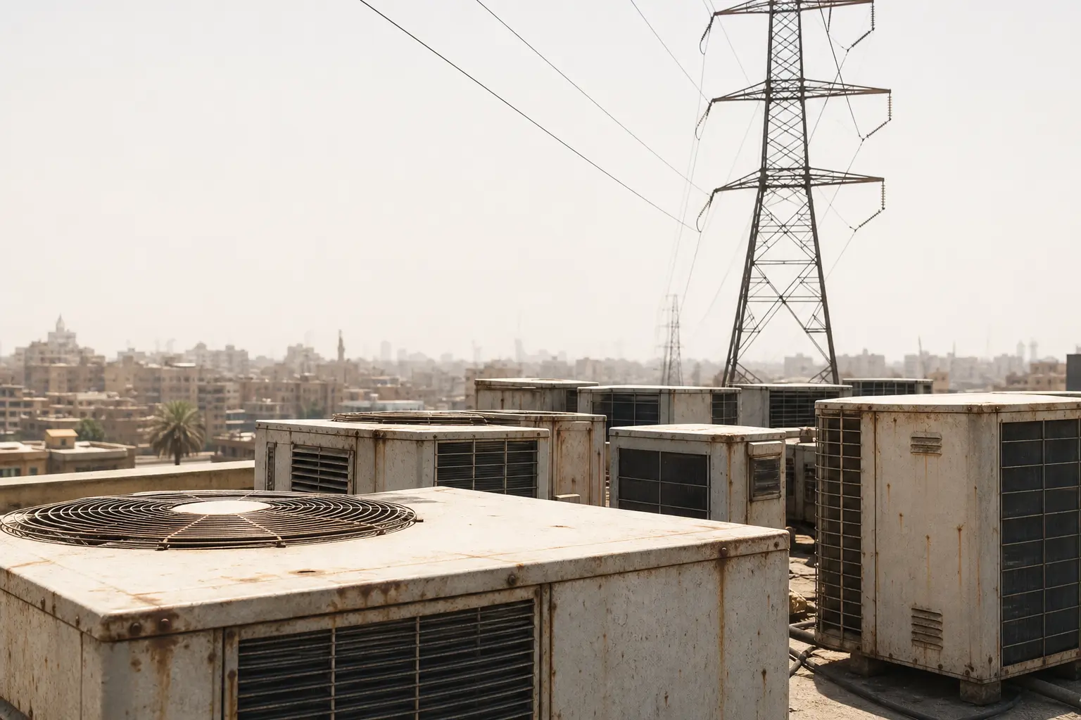 Egypt heat wave forecast Cairo Aswan power grid blackout risk