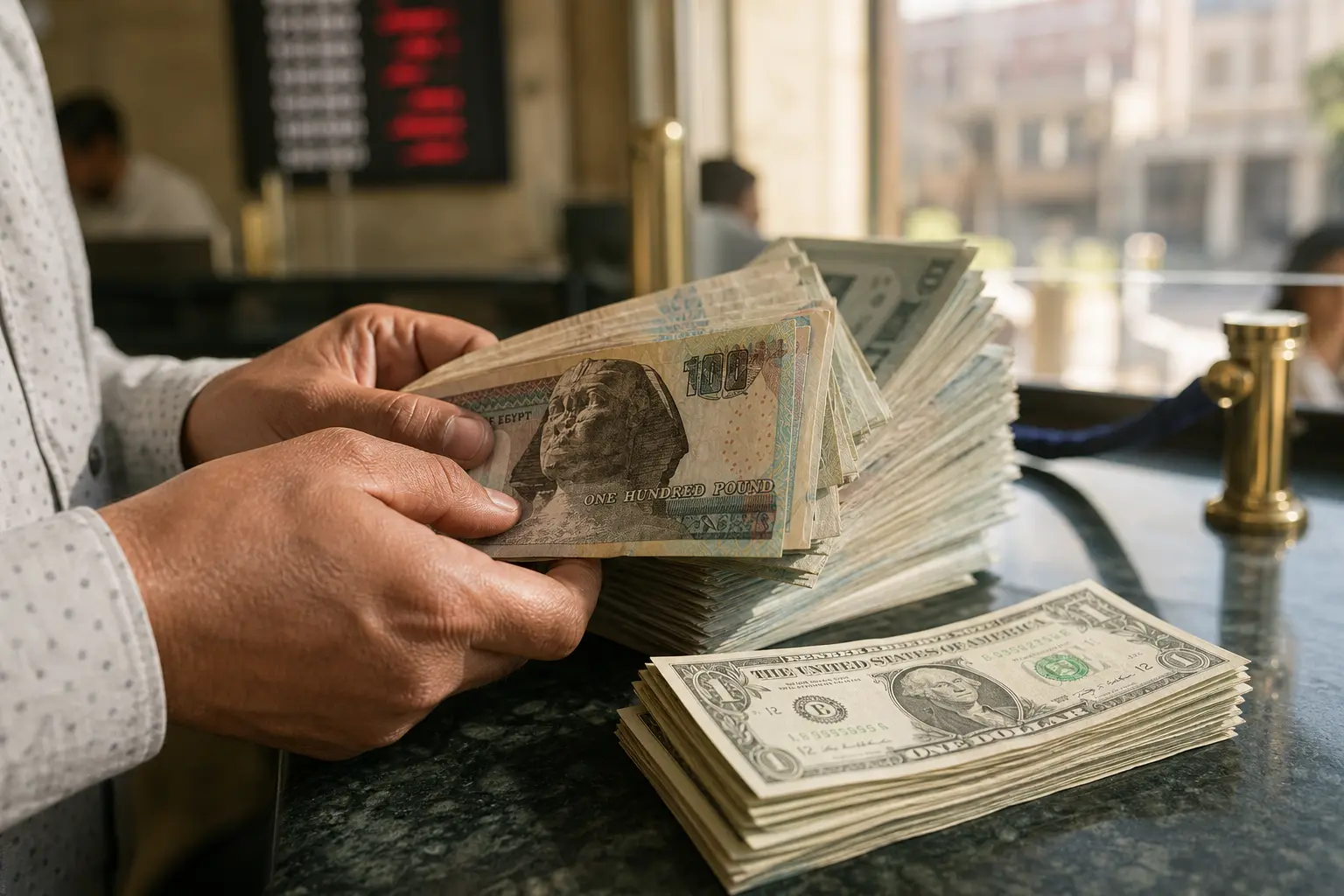 Egyptian pound dollar exchange rate crosses EGP 51 threshold