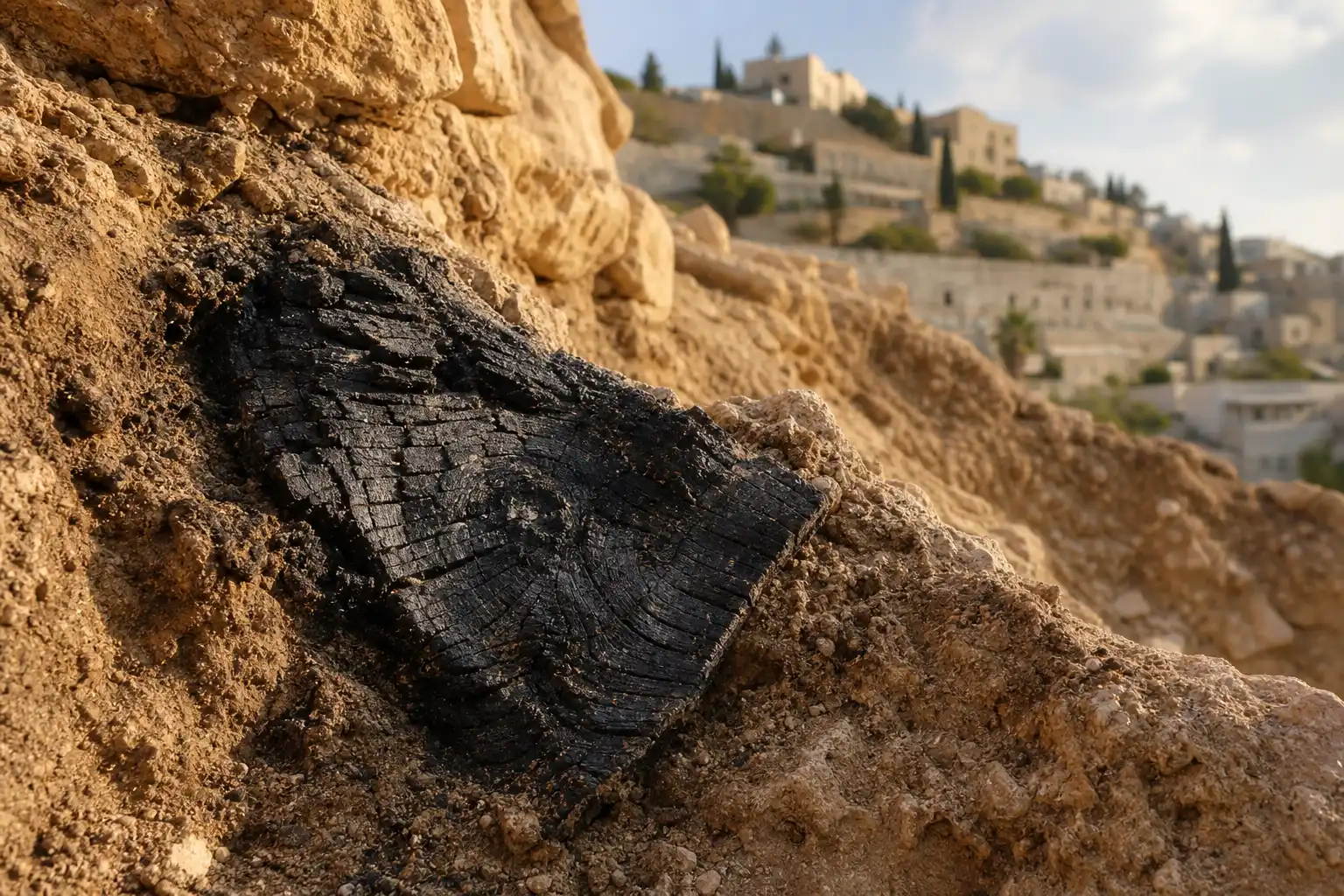 First Temple charred beams discovered in Jerusalem City of David