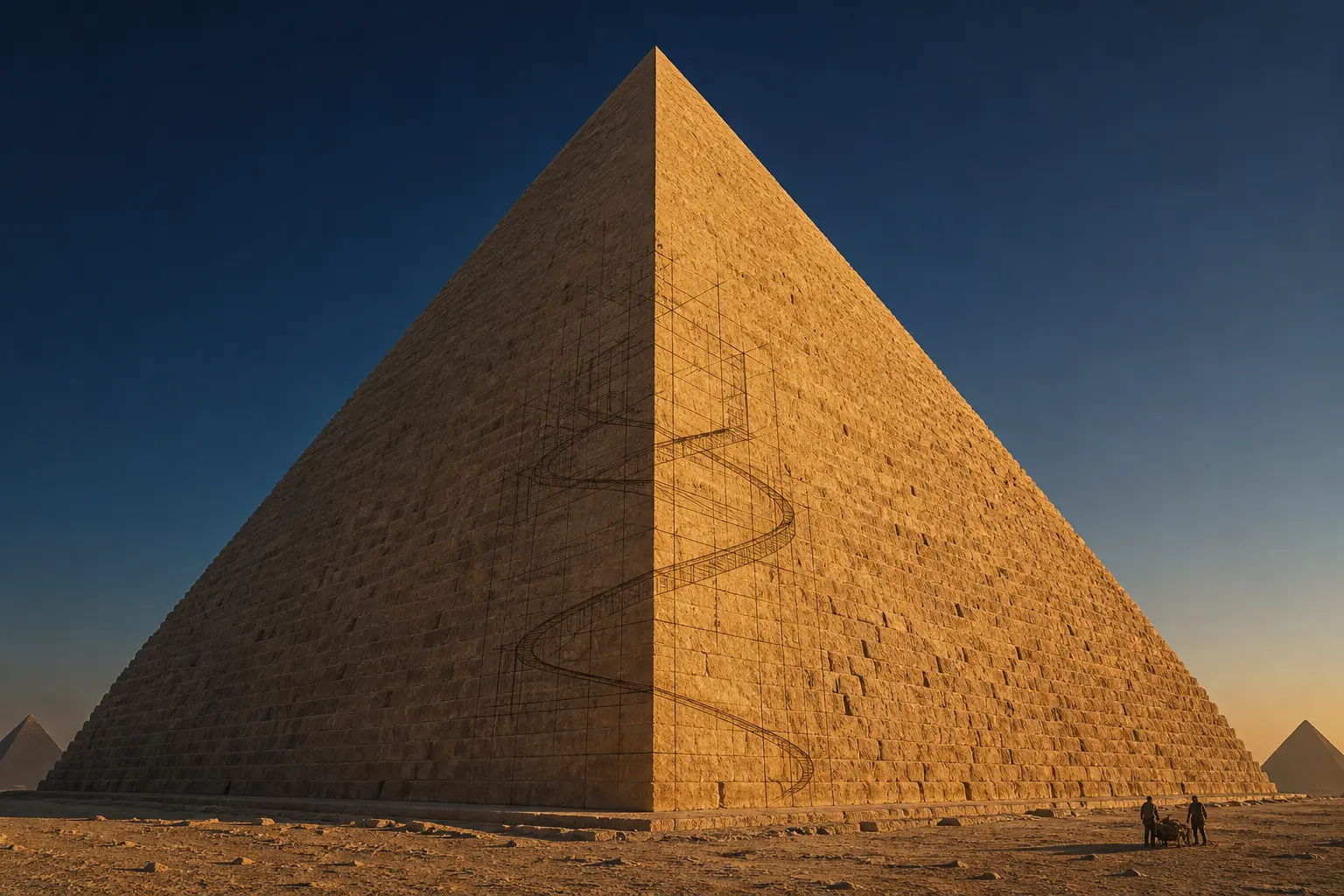 Great Pyramid of Giza construction mystery rival scientific studies
