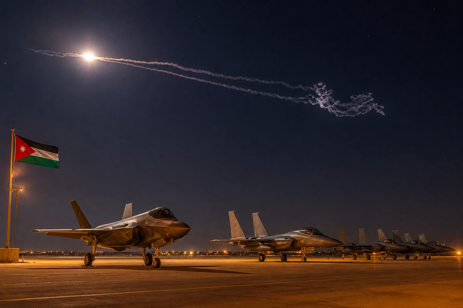 Iran missile attack Muwaffaq Salti air base Jordan CENTCOM intercept