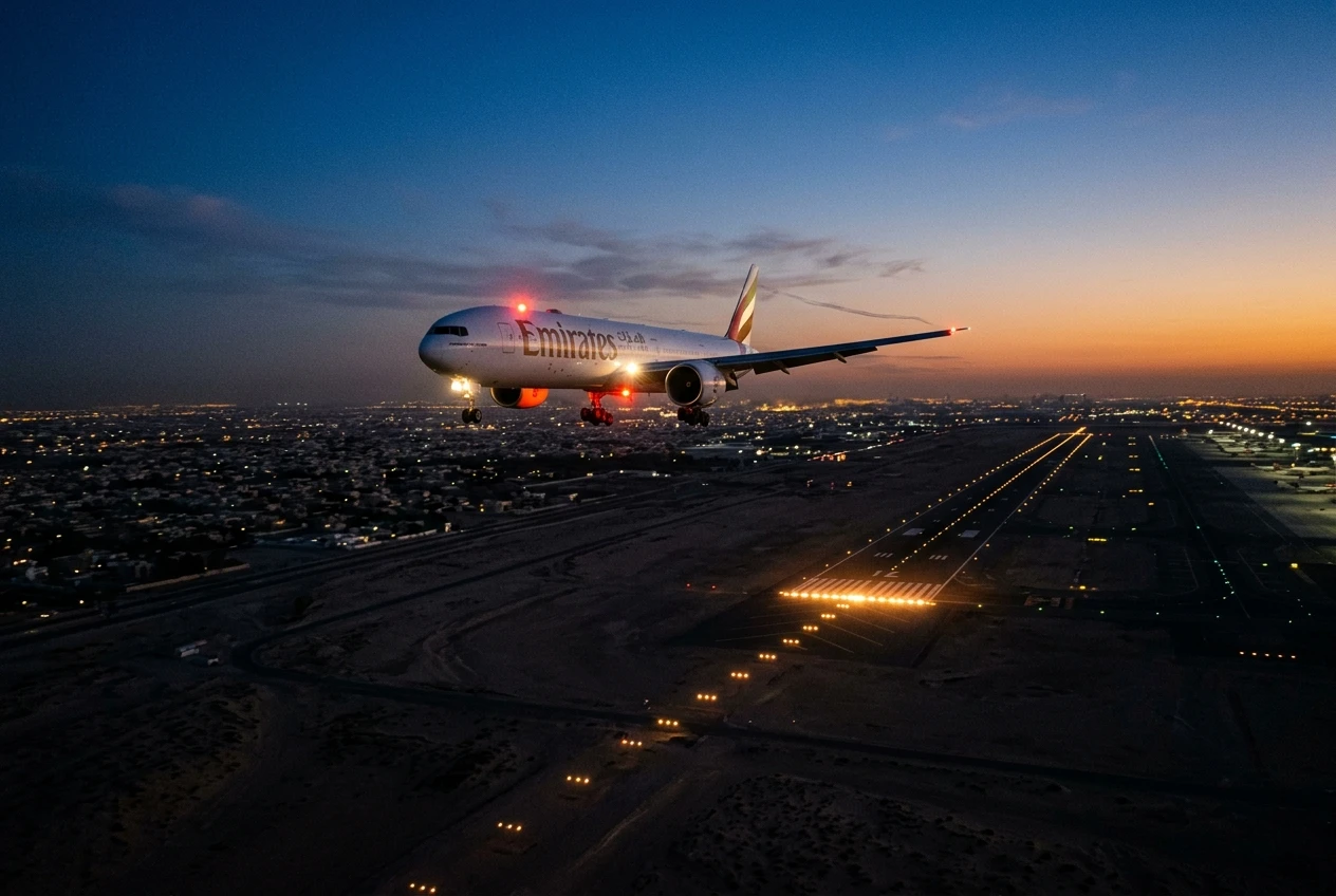 Iranian Mahan Air flight landing at Sanaa airport Yemen