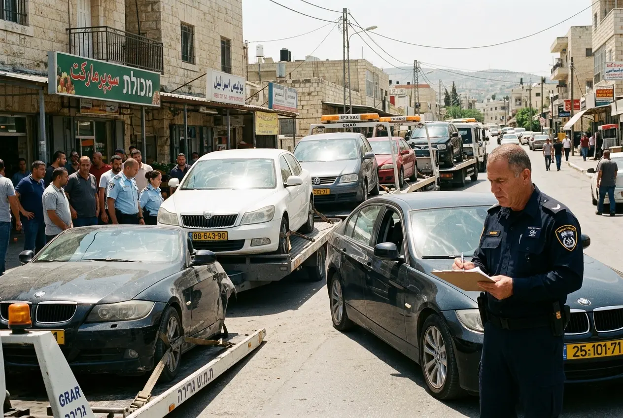 Israel Police Arab sector vehicle seizure Galilee