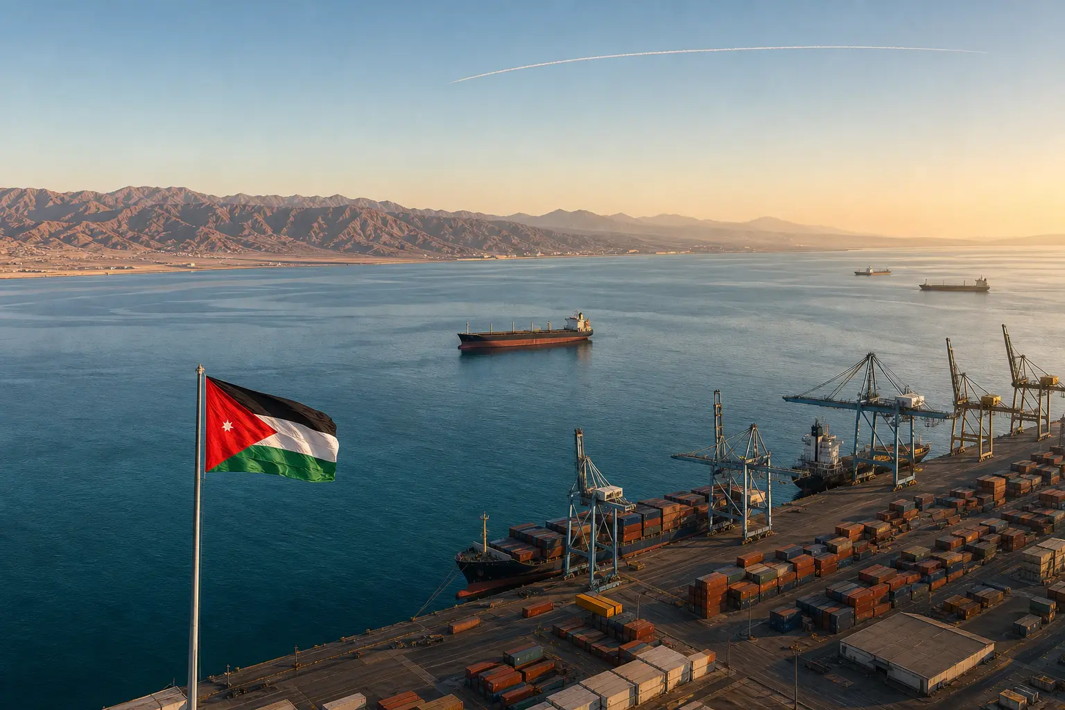 Jordan Aqaba airport seaport evacuation denial US Iran strike