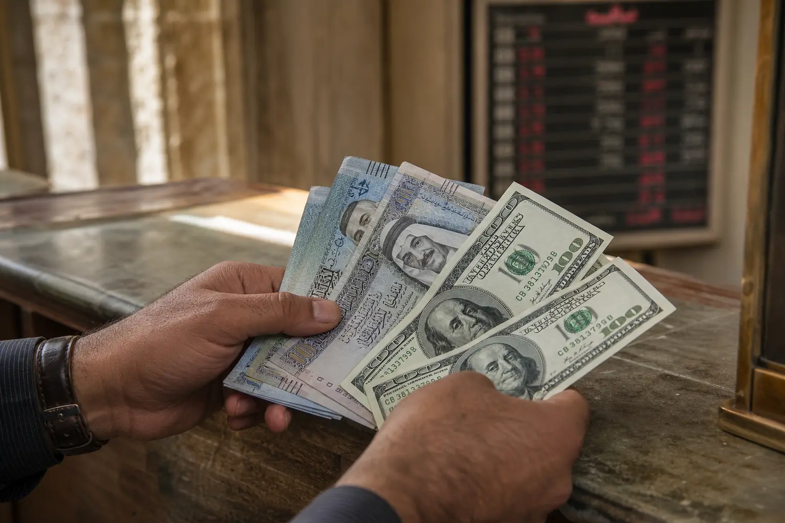 Jordan Gulf dollar peg Federal Reserve September rate decision