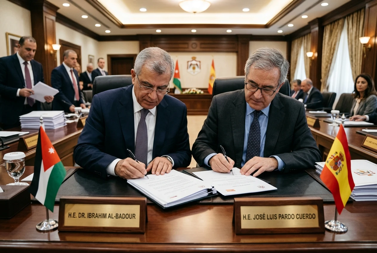 Jordan Spain Ri'aya 2 healthcare initiative signing