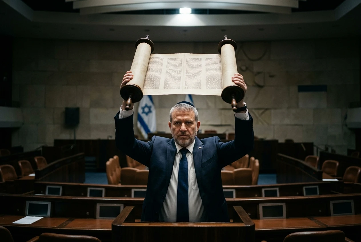 Knesset Basic Law Torah Study vote raises scroll