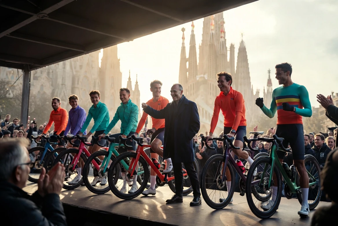NSN Cycling Team Tour de France Barcelona debut