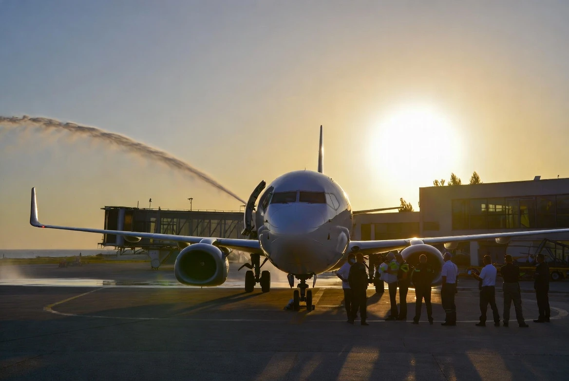 Oneclick Airways first Tel Aviv Batumi Boeing 737 inaugural flight