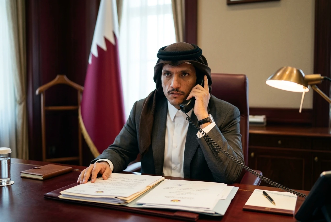 Qatar prime minister four diplomatic calls US Iran MoU