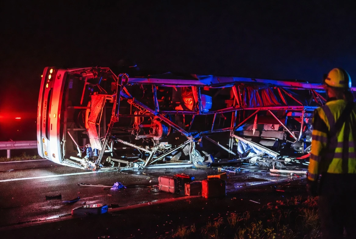 Royal Jordanian crew bus crash on Long Island Expressway