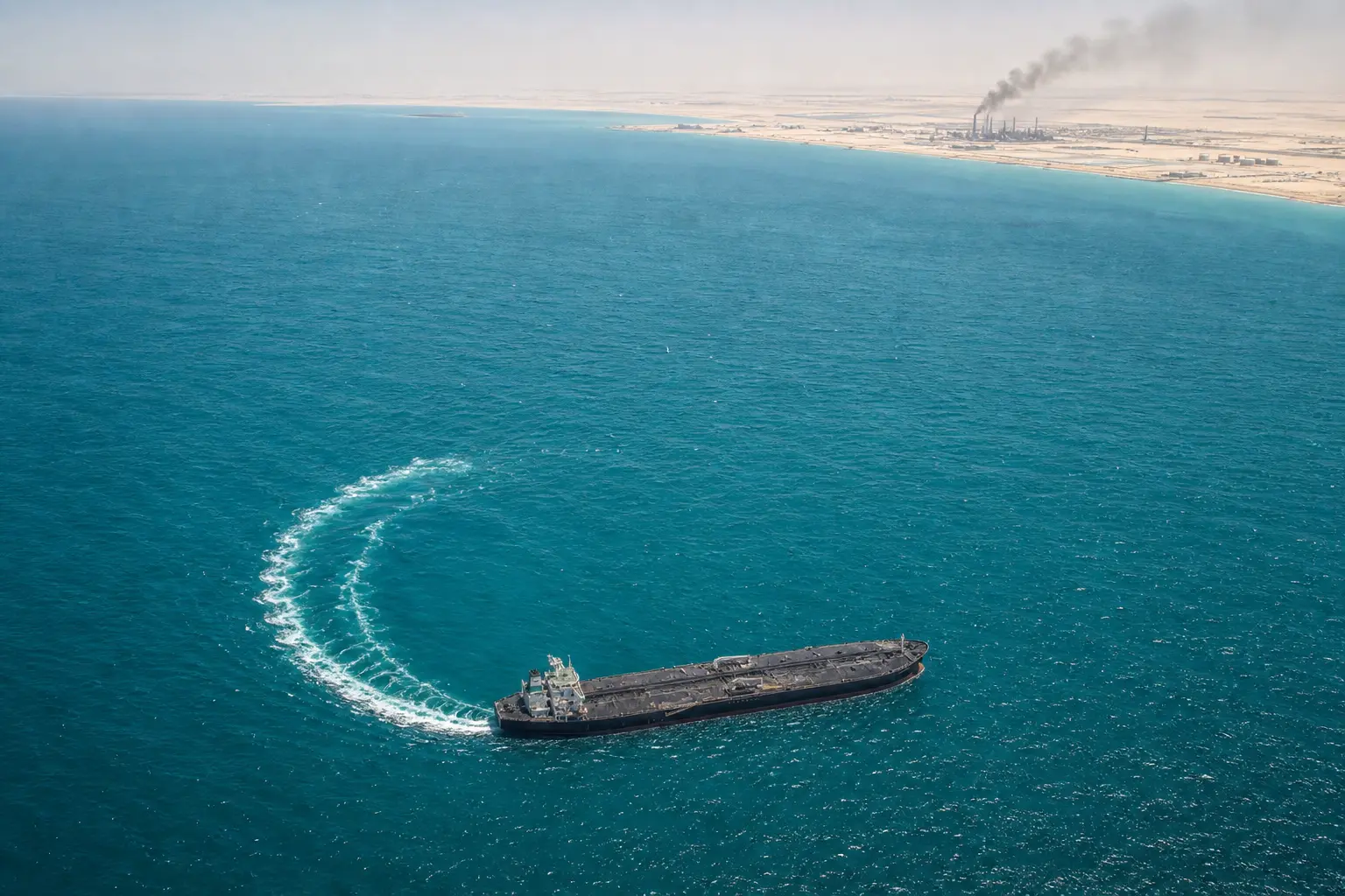 satellite images show tankers vanishing from Saudi Kuwait oil hubs