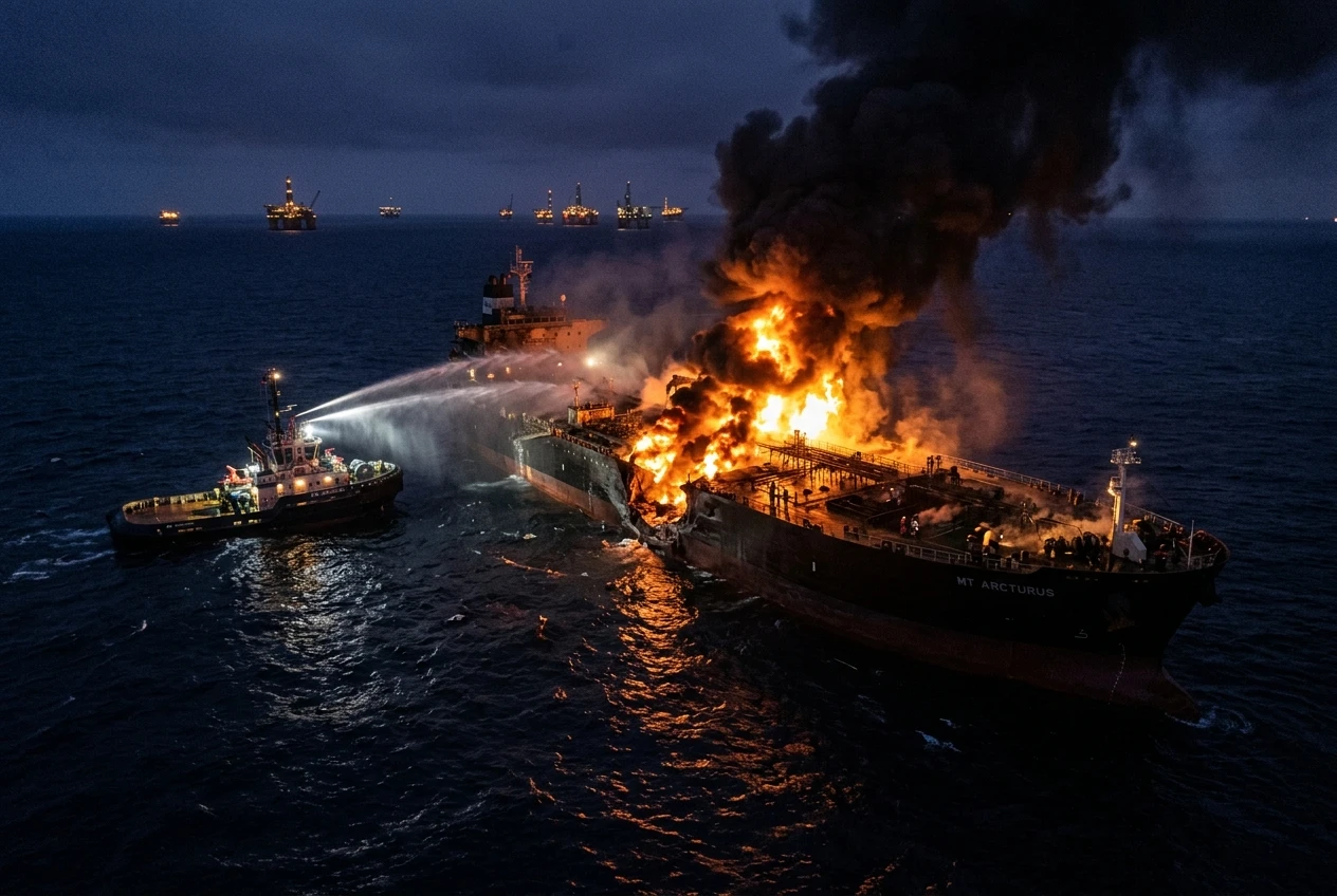 Saudi and Qatari tankers hit in Strait of Hormuz