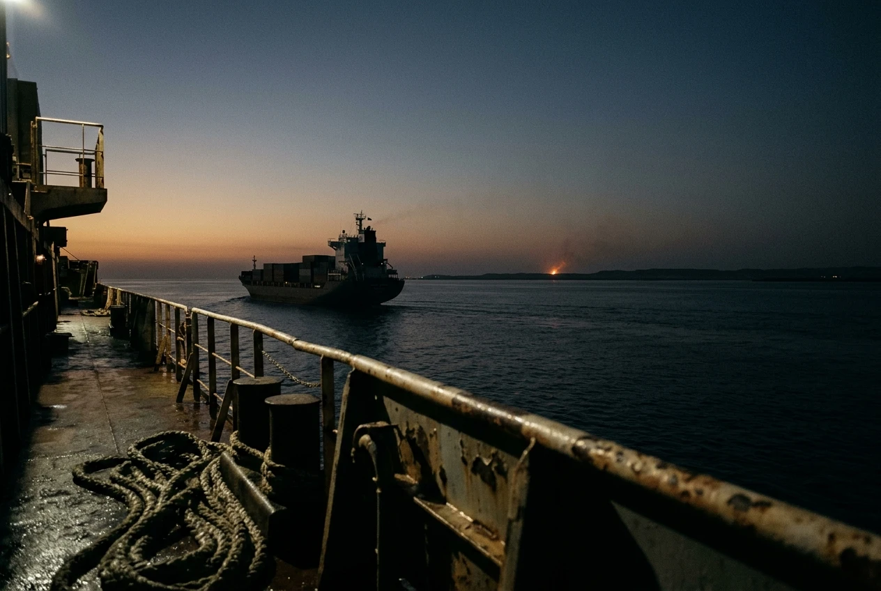 US strikes Iran after Strait of Hormuz container ship attack