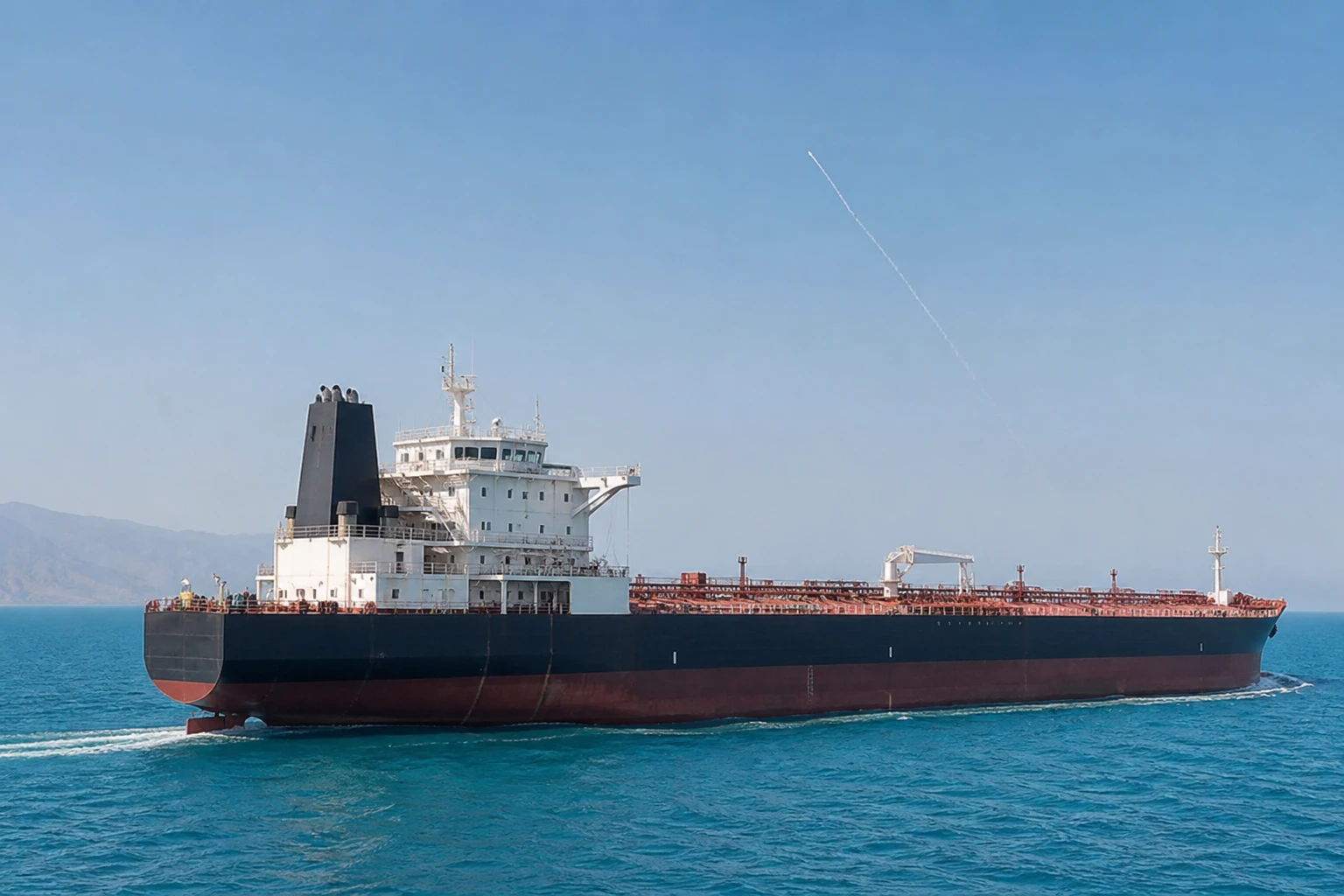 ADNOC oil tanker missile attack Strait of Hormuz August