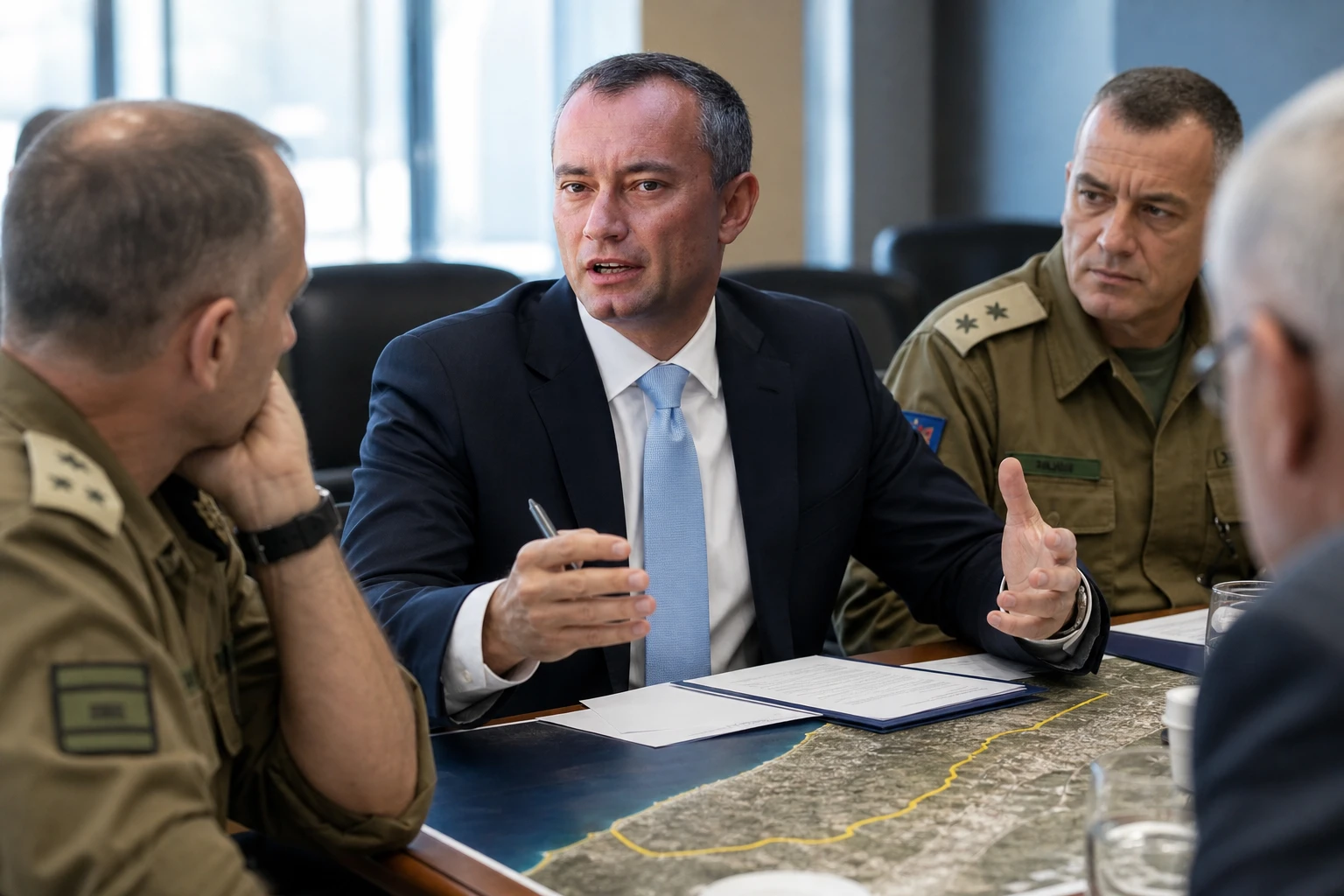 Board of Peace Mladenov Netanyahu Gaza Yellow Line withdrawal