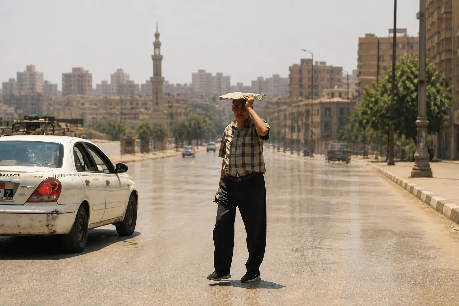 Egypt Friday hot humid weather Cairo 36 degrees forecast