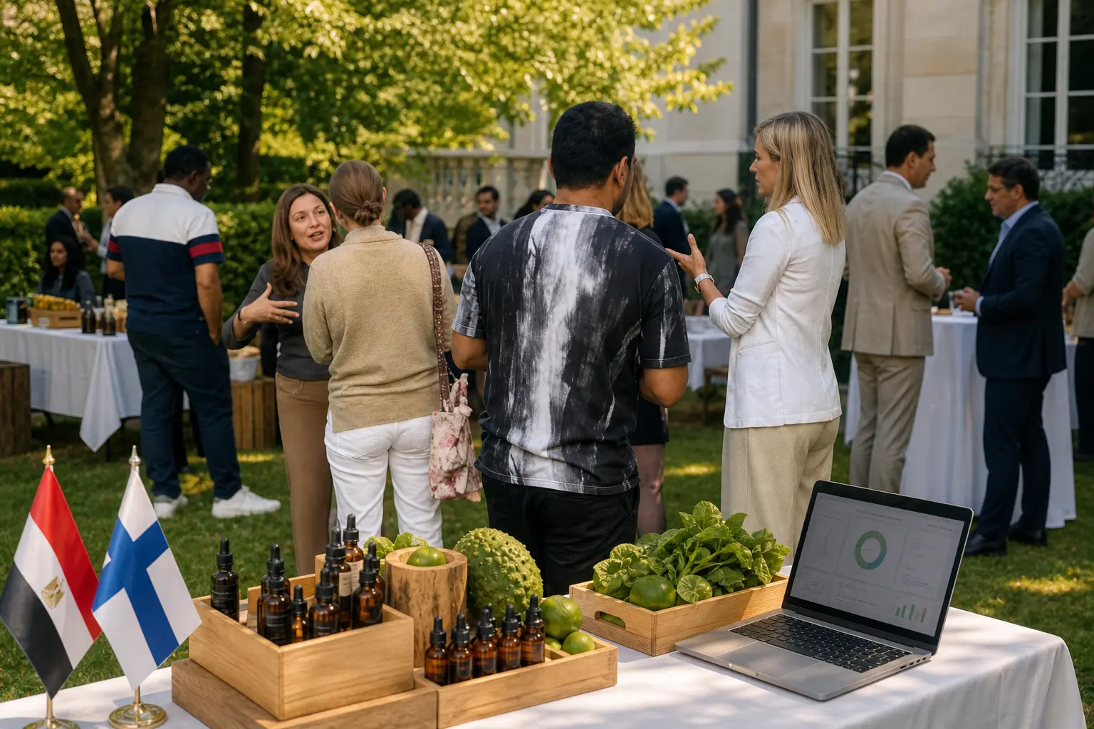 Finnish Egypt trade expo Helsinki ambassador residence partnerships