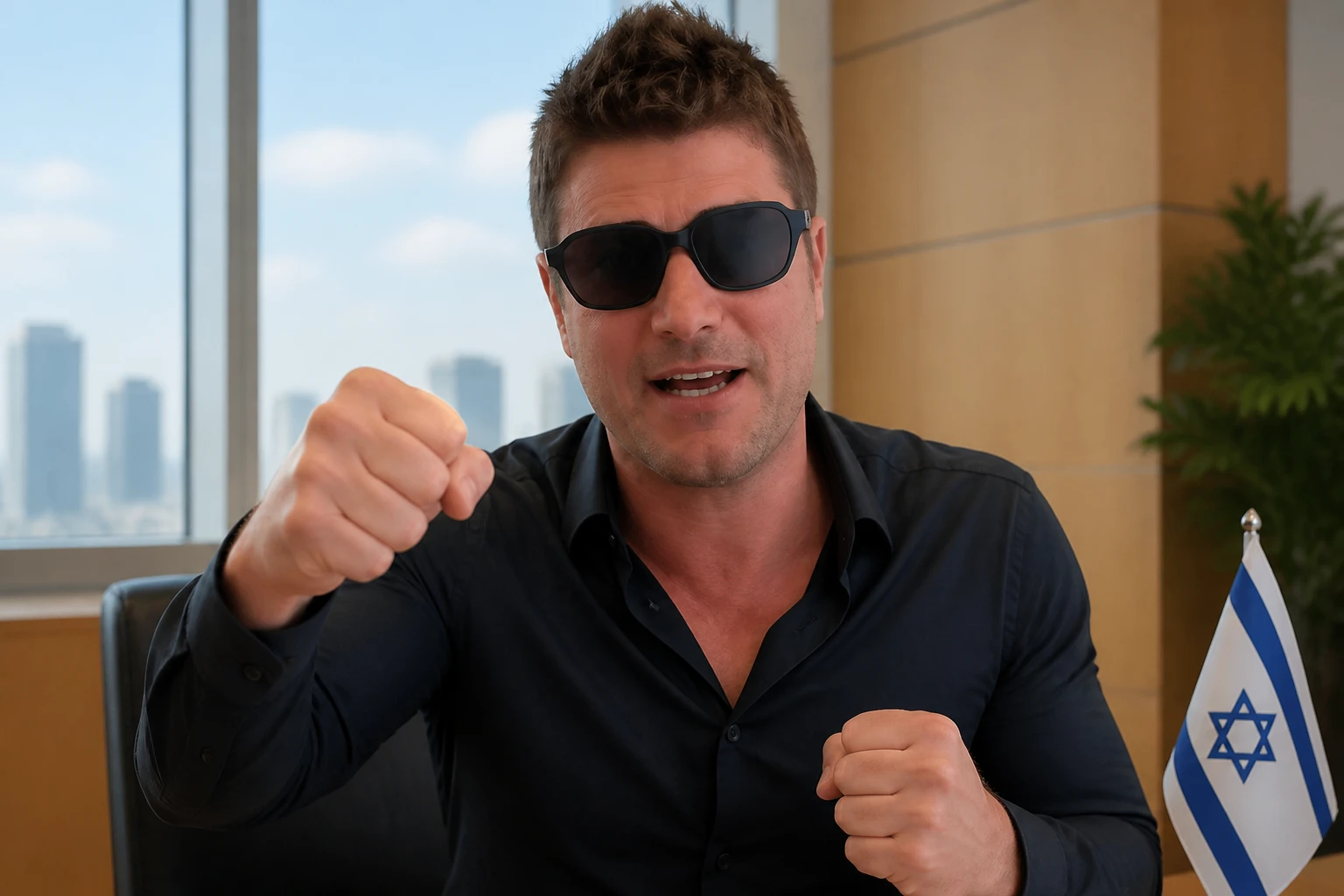 Guy Avner Tel Aviv vice mayor Mamdani boxing challenge video