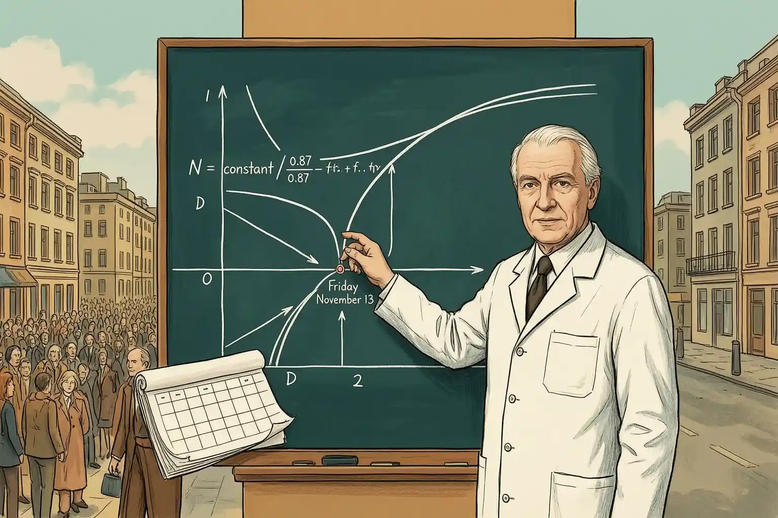 Heinz von Foerster doomsday equation November 13 2026 population model