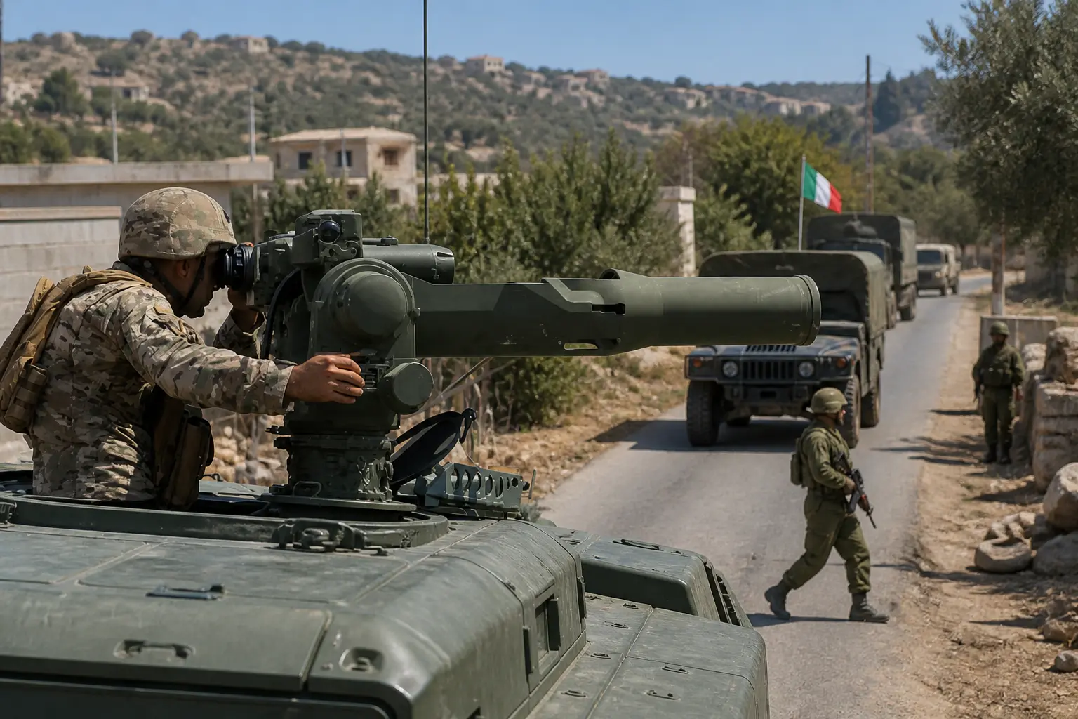 Italy Lebanon Hezbollah free zone verification pilot talks