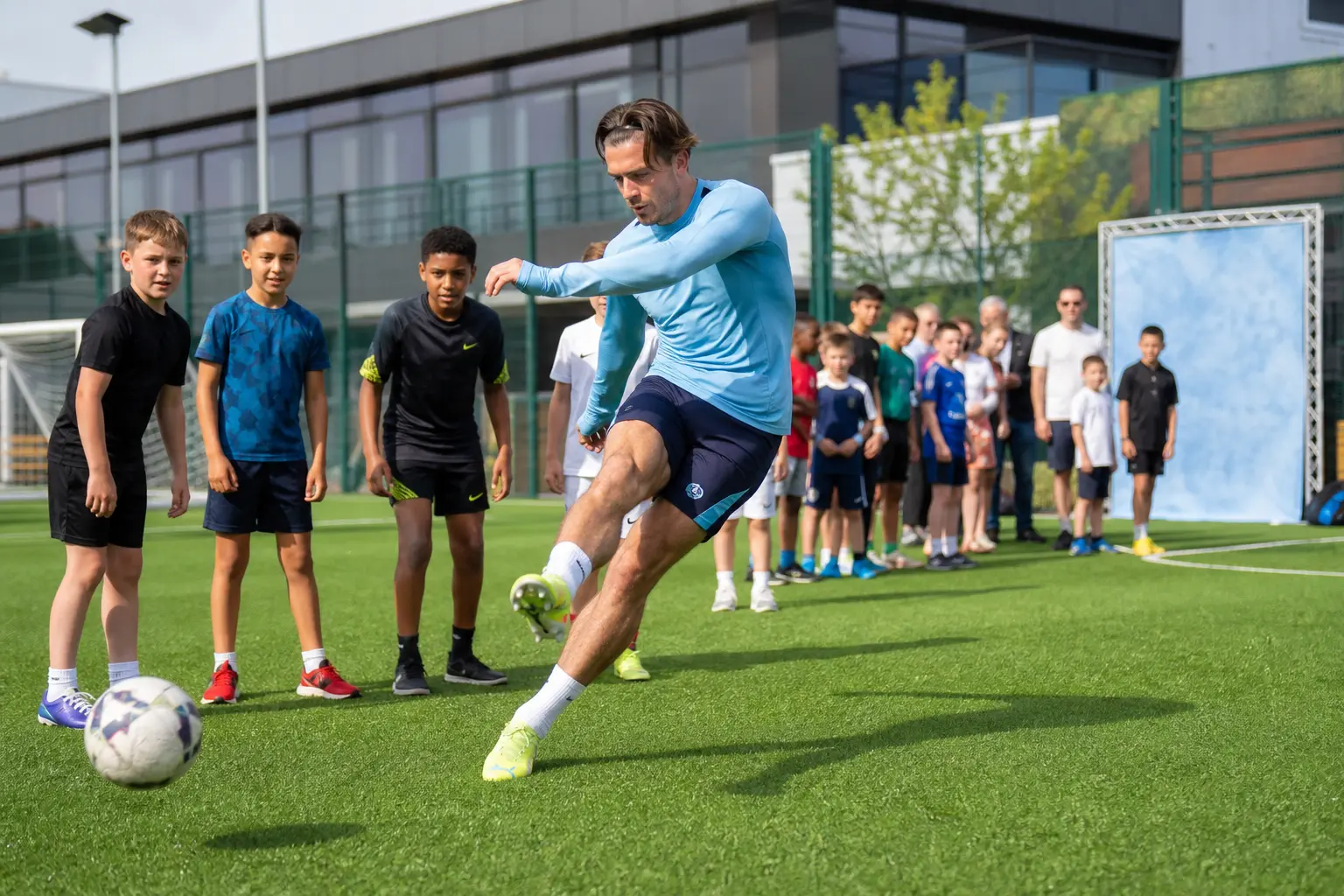 Jack Grealish youth football camp Manchester extra photo costs