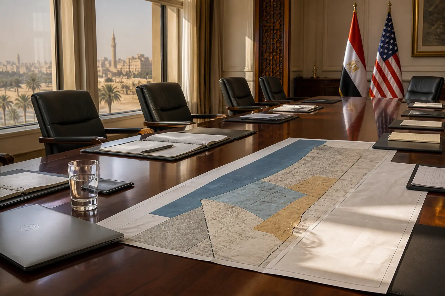 Jared Kushner Cairo Gaza peace plan talks with mediators