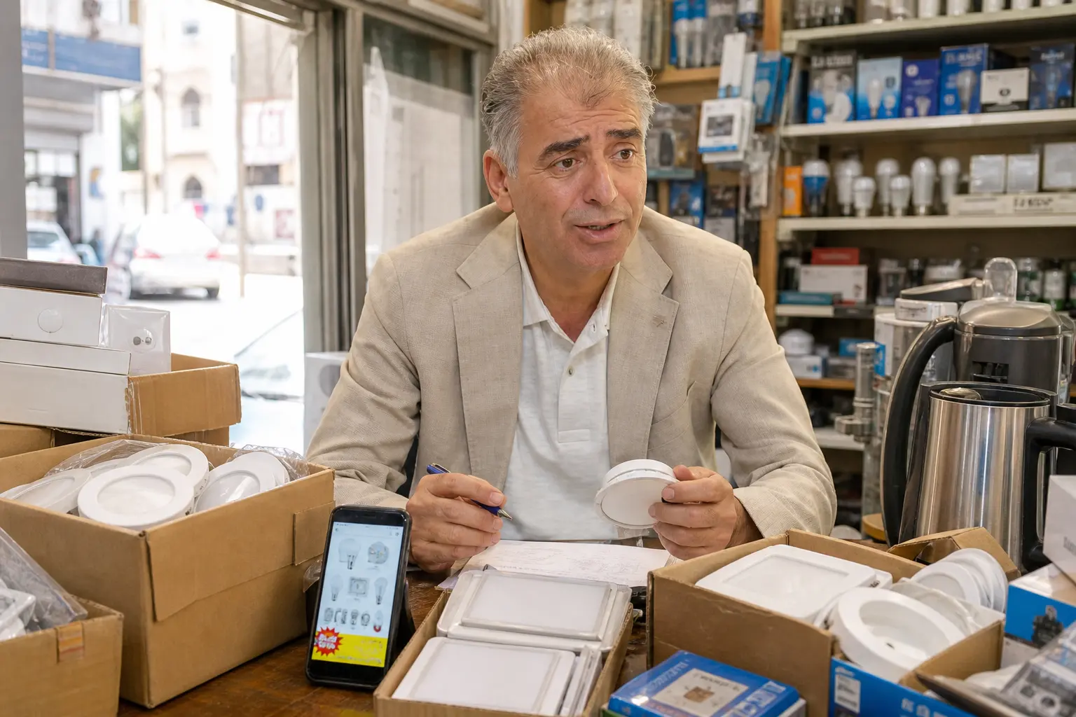 Jordan electrical appliances merchants social media price warning