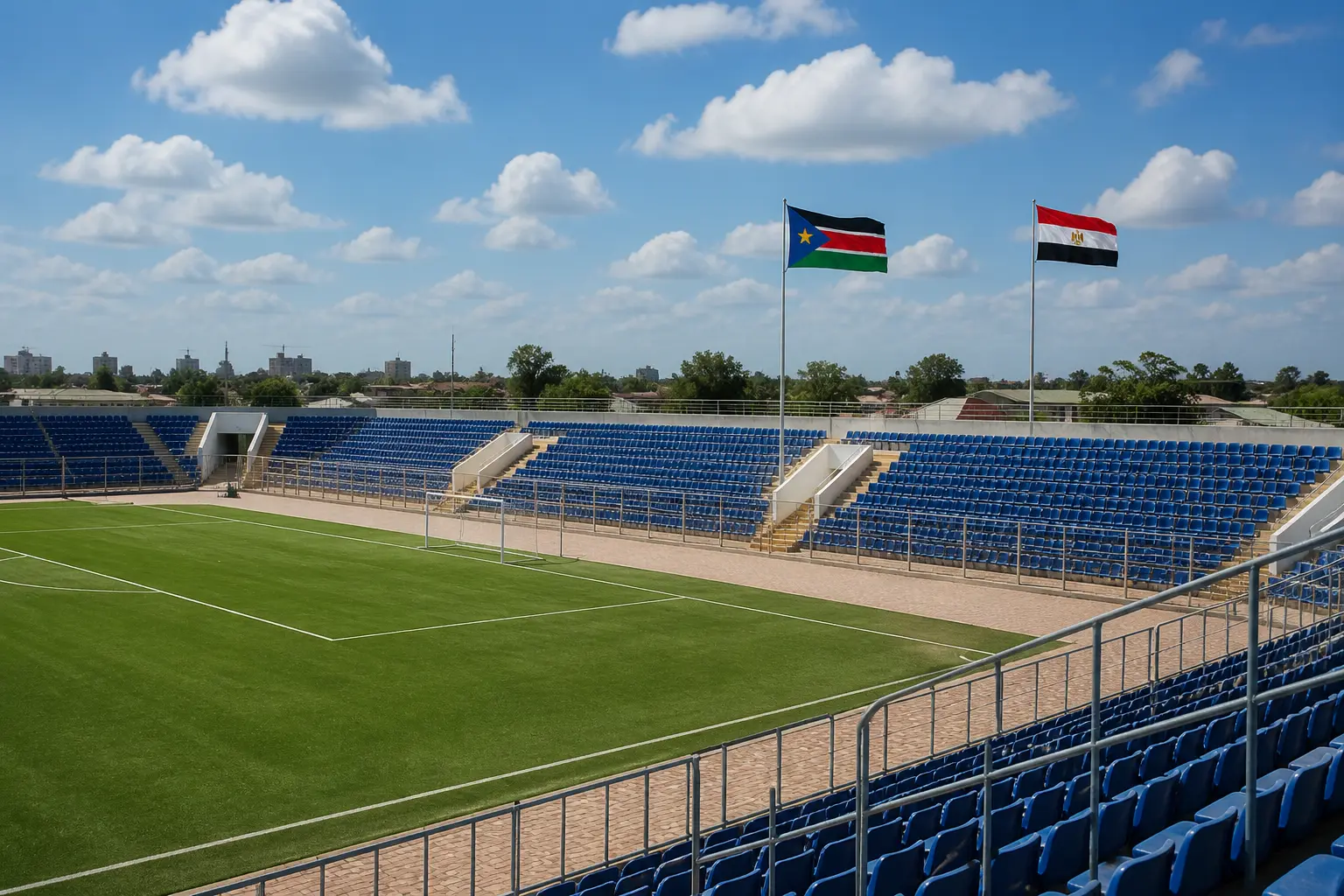 Juba National Stadium Egypt South Sudan AFCON 2027 qualifier