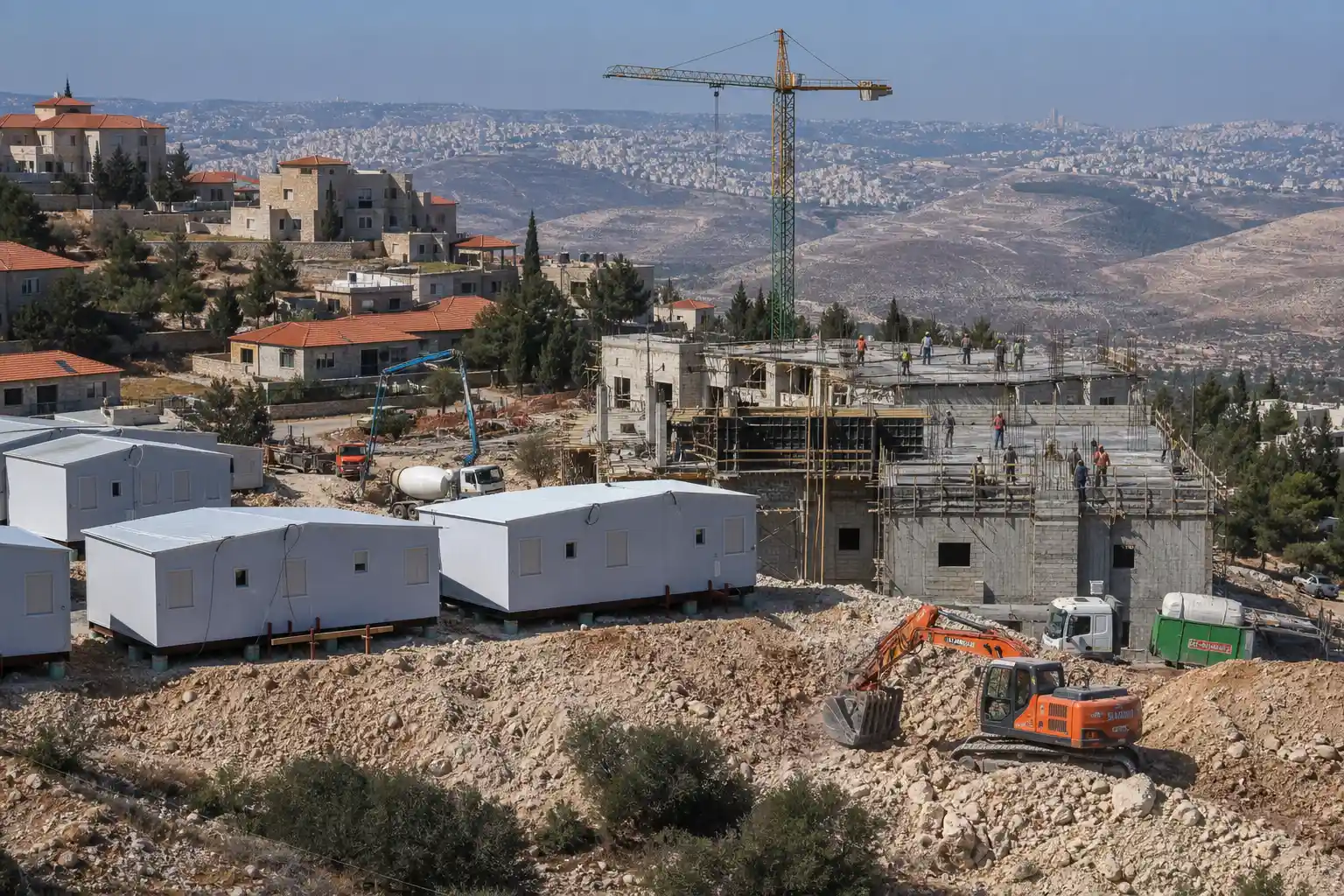Kokhav Yaakov settlement expansion tender 627 new homes West Bank