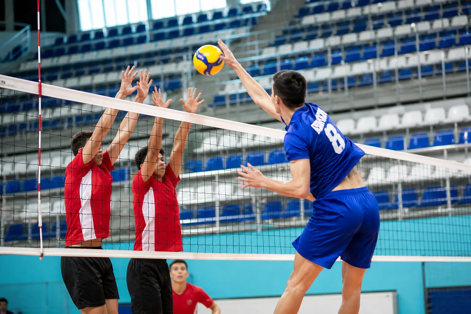 Kuwait Saudi Arabia Arab U-17 volleyball championship Bahrain match