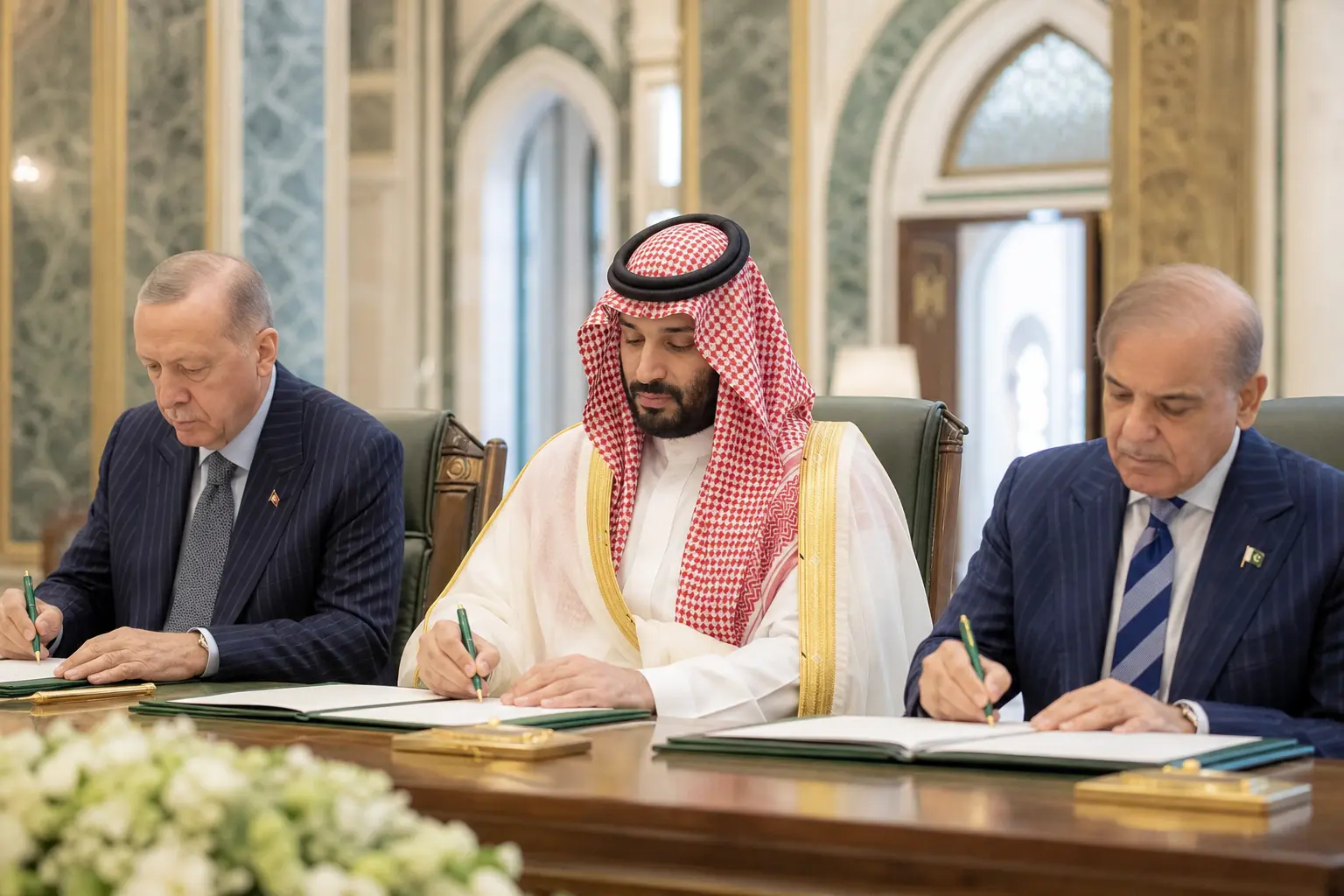 Mecca Joint Defence Agreement Saudi Turkey Pakistan signing
