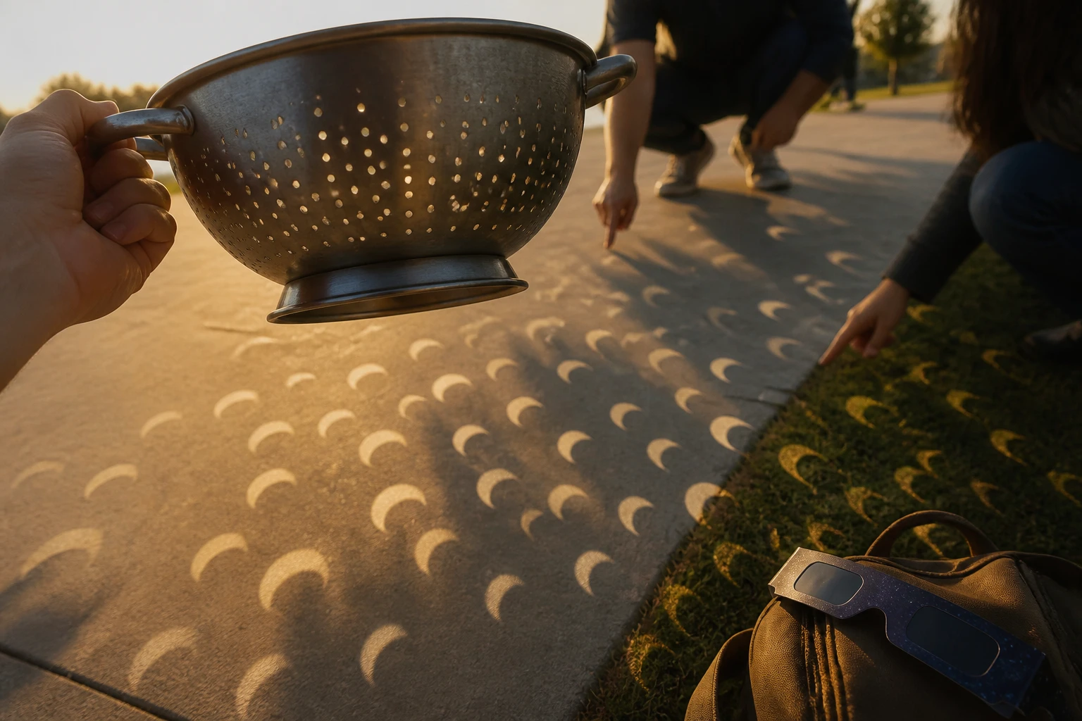 UK partial solar eclipse August 2026 colander projection safety