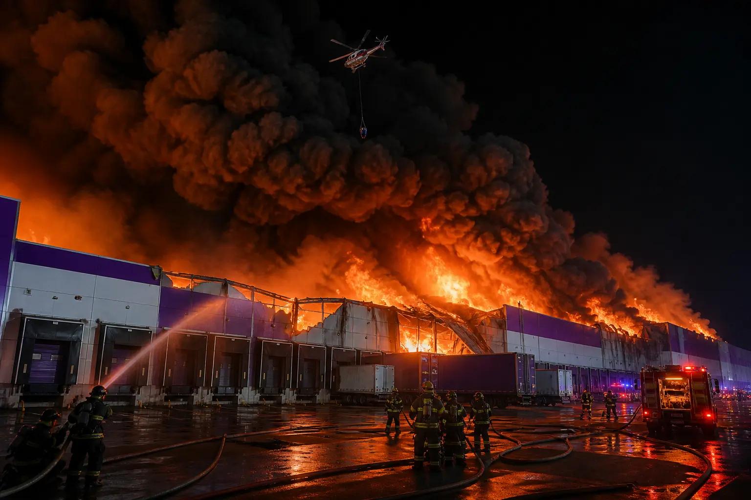 Wildberries warehouse fire Moscow region Ukrainian drone strike