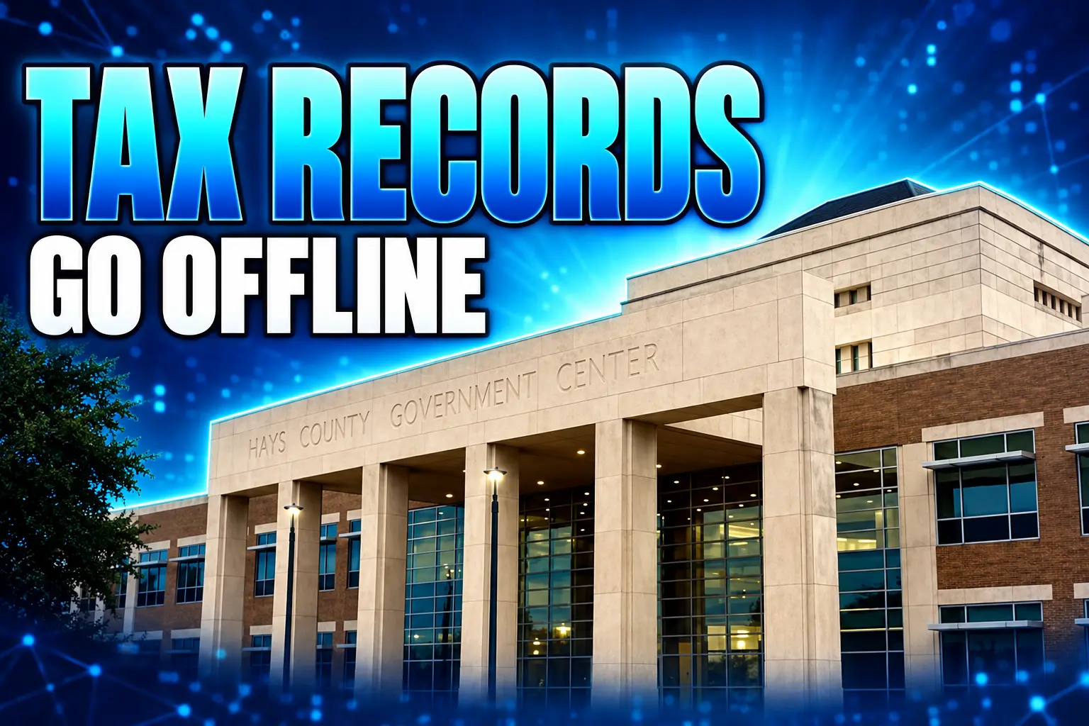 Hays County property tax software outage Sept. 21