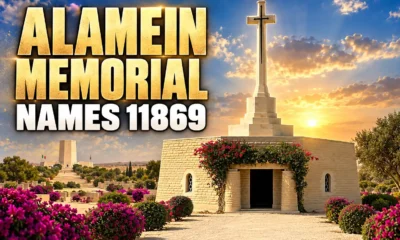 Alamein Memorial 11869 nameless Commonwealth graves Egypt
