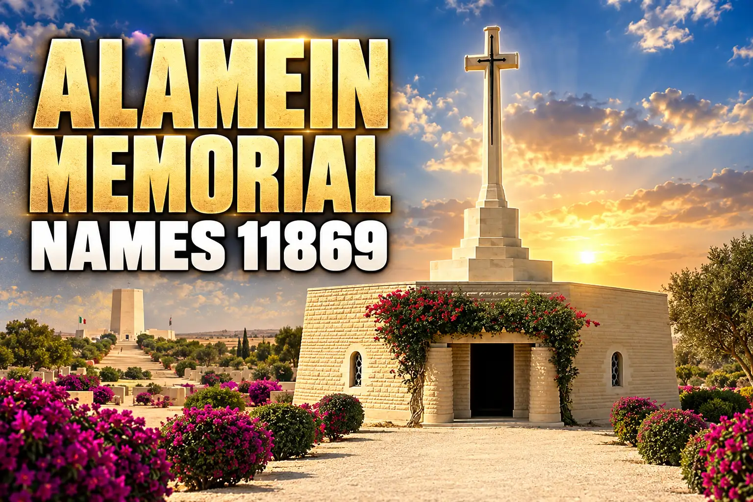 Alamein Memorial 11869 nameless Commonwealth graves Egypt
