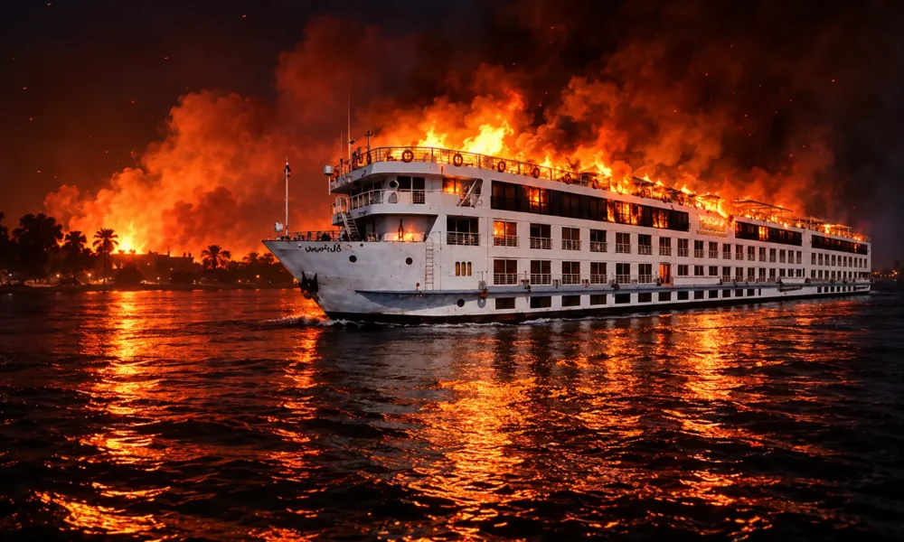 Iberotel Crown Empress fire near Esna Nile
