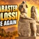 Amenhotep III alabaster colossi restored at Luxor third pylon