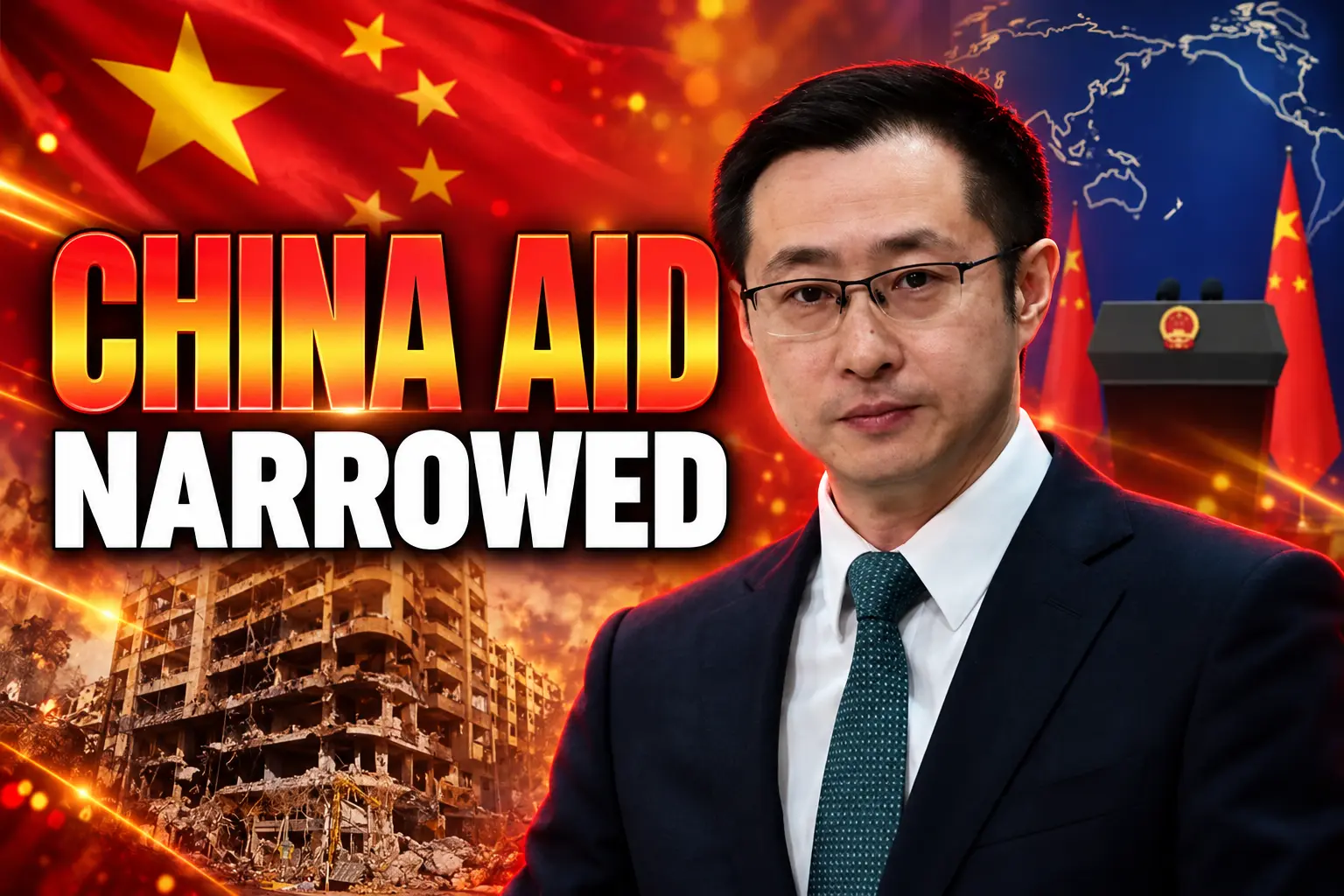 China emergency humanitarian aid Iran Jordan Lebanon Iraq