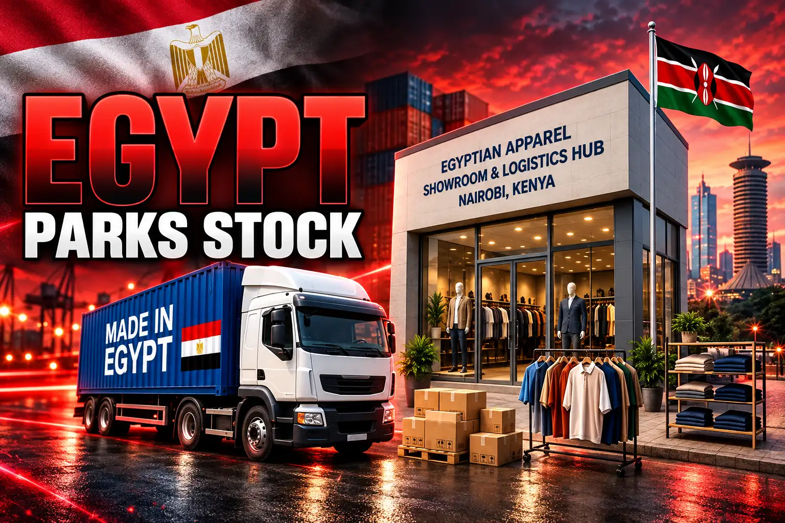 Egypt Nairobi apparel hub 250 square metre showroom