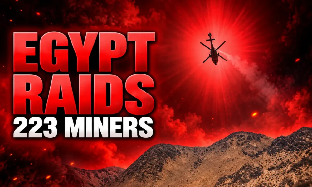 Egypt raids Sudan border gold miners 223 detained