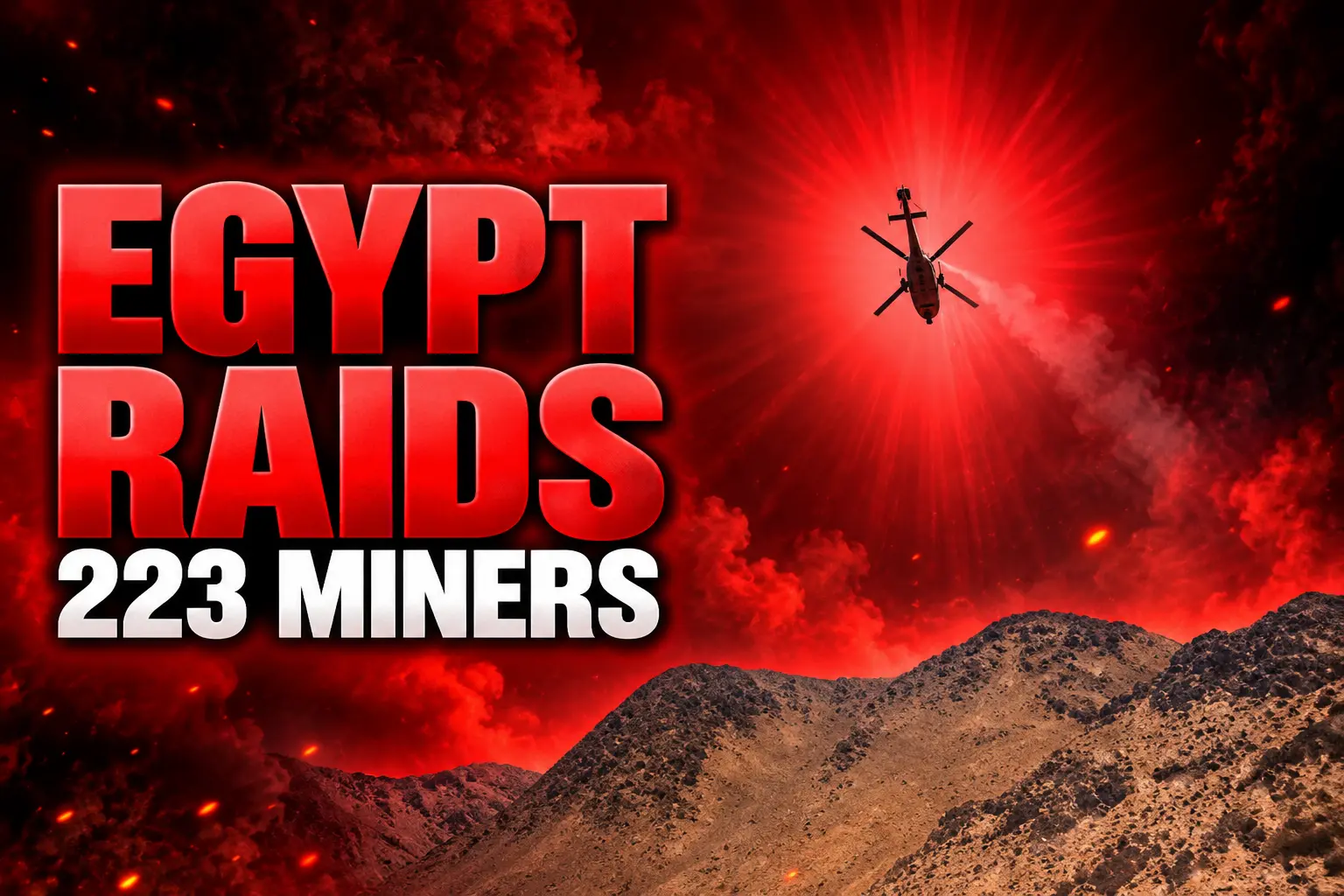 Egypt raids Sudan border gold miners 223 detained