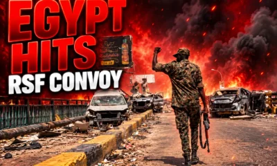 Egypt air strike RSF convoy before Saddam Haftar visit